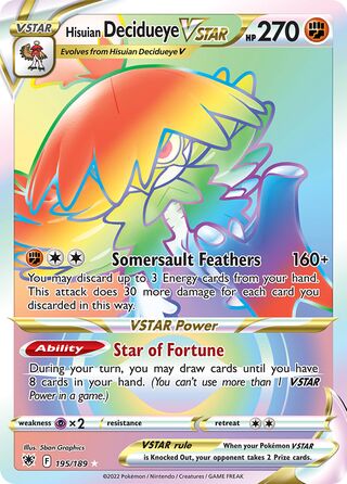 Hisuian Decidueye VSTAR 195/189 - Astral Radiance