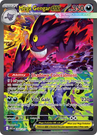 Mega Gengar ex 284/217 - Ascended Heroes