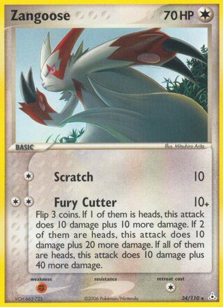 Zangoose 34/110 - Holon Phantoms