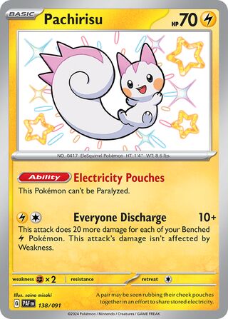 Pachirisu 138/091 - Paldean Fates
