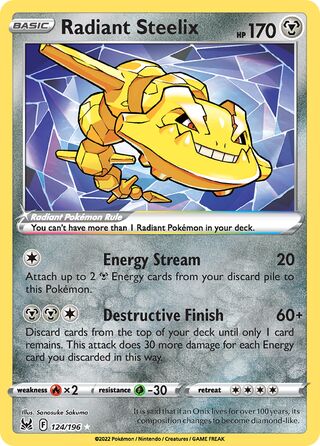 Radiant Steelix 124/196 - Lost Origin