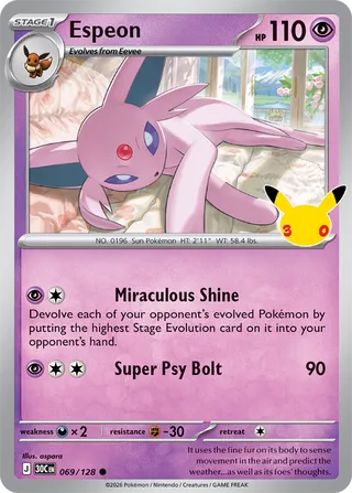 Espeon 069/128 - 30th Celebration