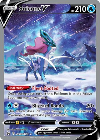 Suicune V GG38/GG70 - Crown Zenith