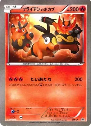 S Tepig Black And White Promos No 243 No. 243
