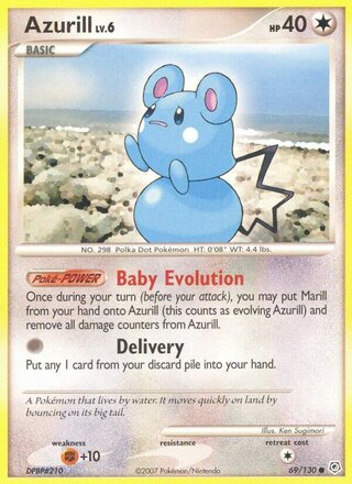 Azurill 69/130 - Diamond & Pearl Base