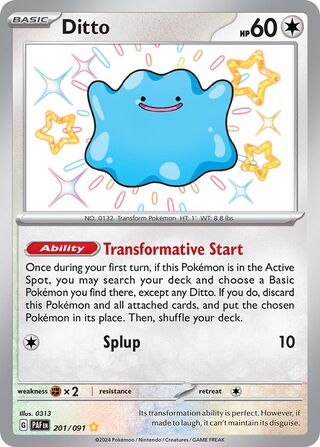 Ditto 201/091 - Paldean Fates