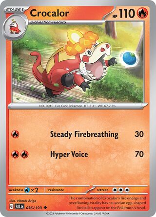 Crocalor 036/193 - Paldea Evolved