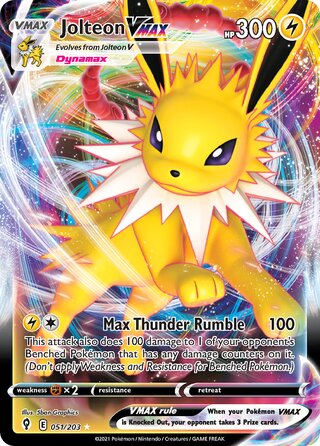 Jolteon VMAX 051/203 - Evolving Skies