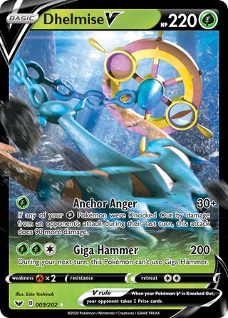 Dhelmise V 009/202 - Sword & Shield Base