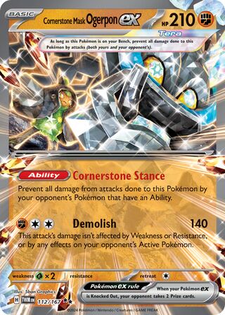 Cornerstone Mask Ogerpon ex 112/167 - Twilight Masquerade