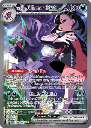 Marnie's Grimmsnarl ex 287/217 - Ascended Heroes