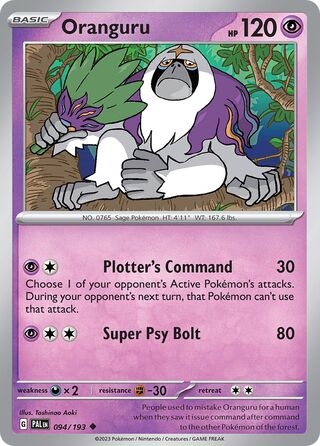 Oranguru 094/193 - Paldea Evolved