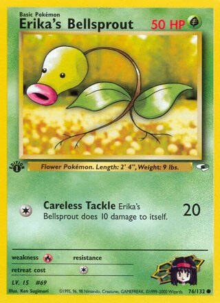 Erika's Bellsprout 76/132 - Gym Heroes