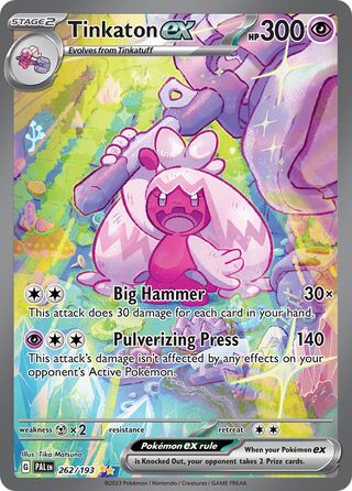 Tinkaton ex 262/193 - Paldea Evolved