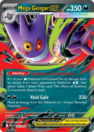 Mega Gengar ex 056/094 - Phantasmal Flames