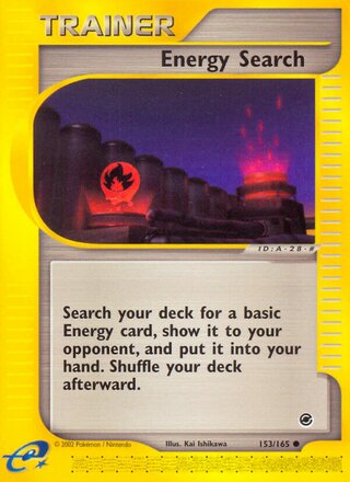 Energy Search 153/165 - Expedition Base Set