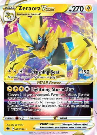 Zeraora VSTAR 055/159 - Crown Zenith