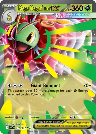 Mega Meganium ex 010/217 - Ascended Heroes