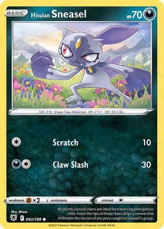 Hisuian Sneasel 092/189 - Astral Radiance