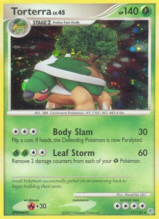 Torterra 17/130 - Diamond & Pearl Base