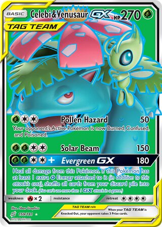 Celebi & Venusaur-GX 159/181 - Team Up