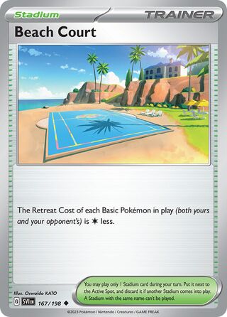 Beach Court 167/198 - Scarlet & Violet Base