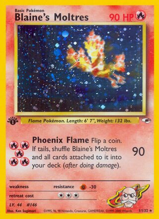 Blaine's Moltres 1/132 - Gym Heroes