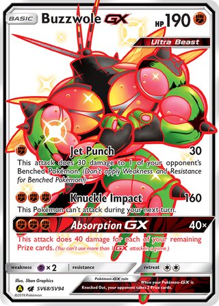 Buzzwole-GX SV68/SV94 - Hidden Fates