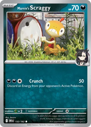 Marnie's Scraggy 132/182 - Destined Rivals