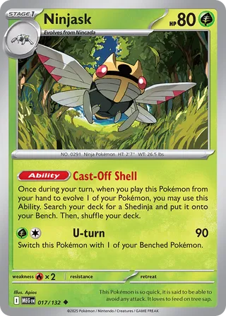 Ninjask 017/132 - Mega Evolution Base