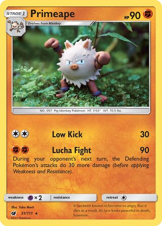 Primeape 51/111 - Crimson Invasion