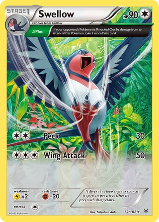 Swellow 72/108 - Roaring Skies