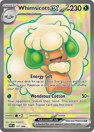 Whimsicott ex 157/086 - White Flare