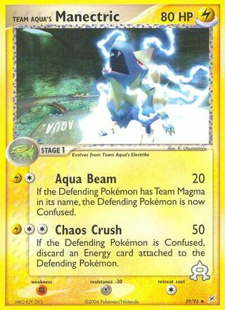 Team Aqua's Manectric 29/95 - Team Magma vs Team Aqua