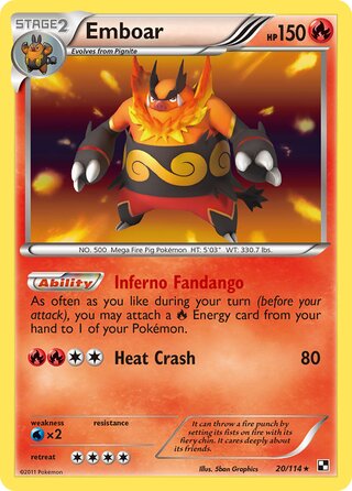 Emboar 20/114 - Bllack & White Base