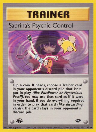 Sabrina's Psychic Control 121/132 - Gym Challenge