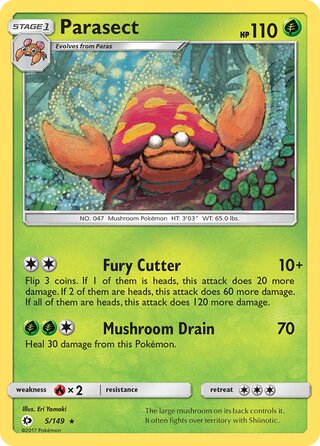 Parasect 5/149 - Sun & Moon Base