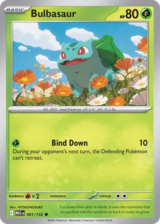 Bulbasaur 001/132 - Mega Evolution Base