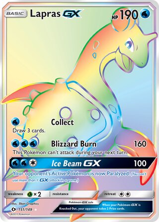 Lapras-GX 151/149 - Sun & Moon Base