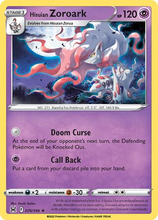 Hisuian Zoroark 076/196 - Lost Origin