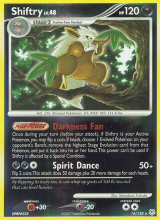 Shiftry 14/130 - Diamond & Pearl Base