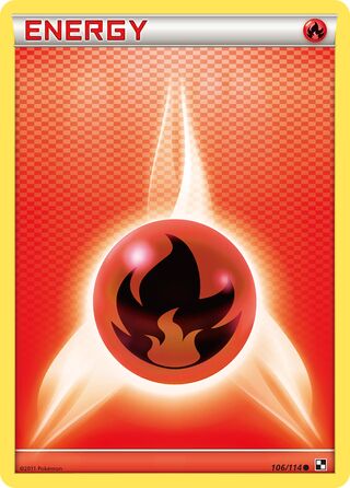 Fire Energy 106/114 - Bllack & White Base