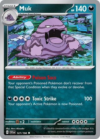 Muk 127/198 - Scarlet & Violet Base
