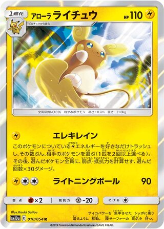 Alolan Raichu 010/054 - GG End