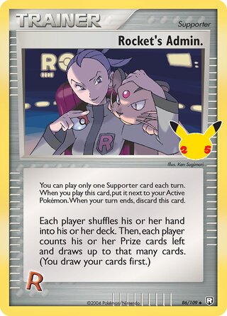 Rocket's Admin. 86/109 - Celebrations