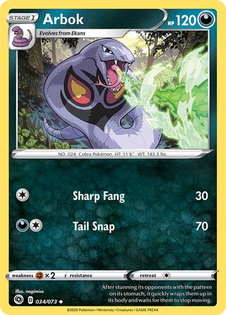 Arbok 034/073 - Champion's Path