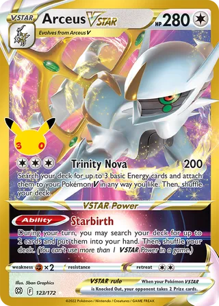 Arceus VSTAR 123/172 - 30th Celebration
