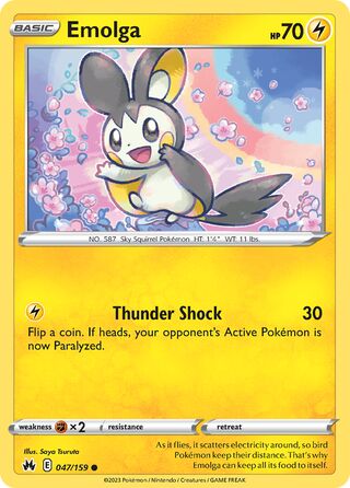 Emolga 047/159 - Crown Zenith