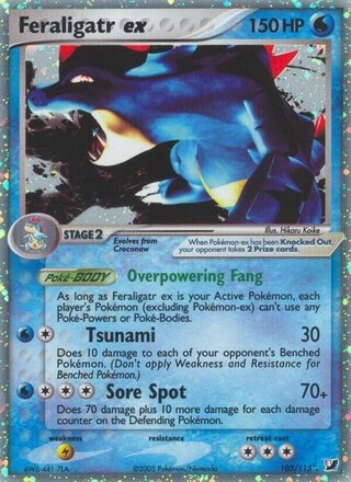 Feraligatr ex 103/115 - Unseen Forces