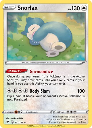 Snorlax 131/185 - Vivid Voltage